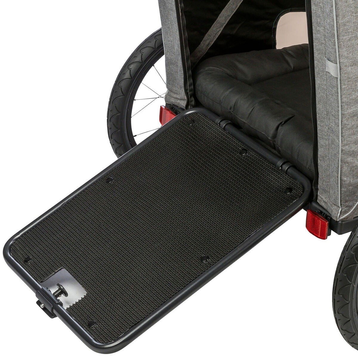 Trixie Bicycle Trailer premium, grey