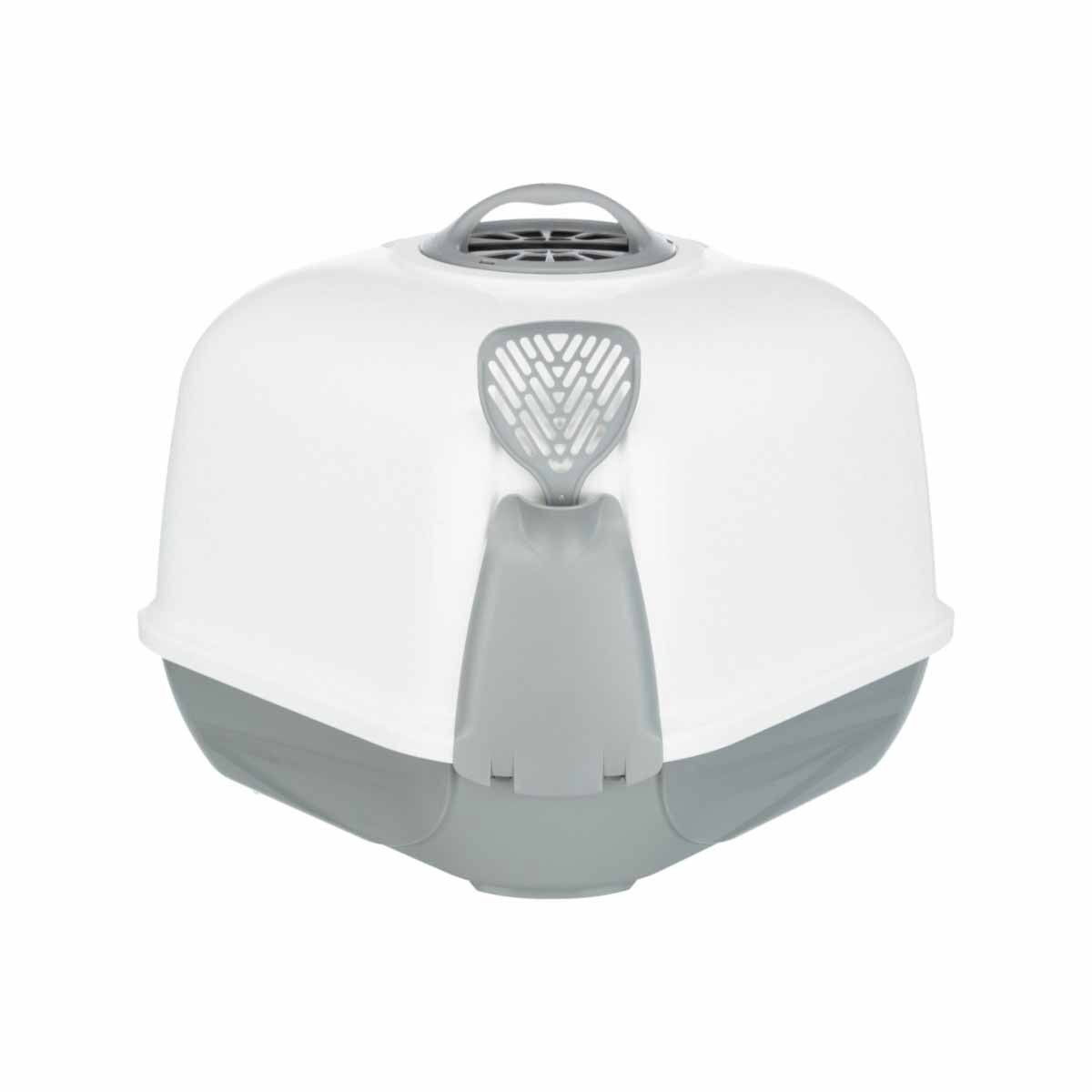 Trixie Maro corner litter tray, grey/gran