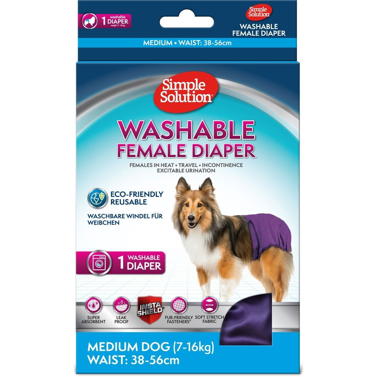 Simple Solution Diaper Garment purple | Hund - Apotek - Tikskydd & Skvättskydd | DogStyle