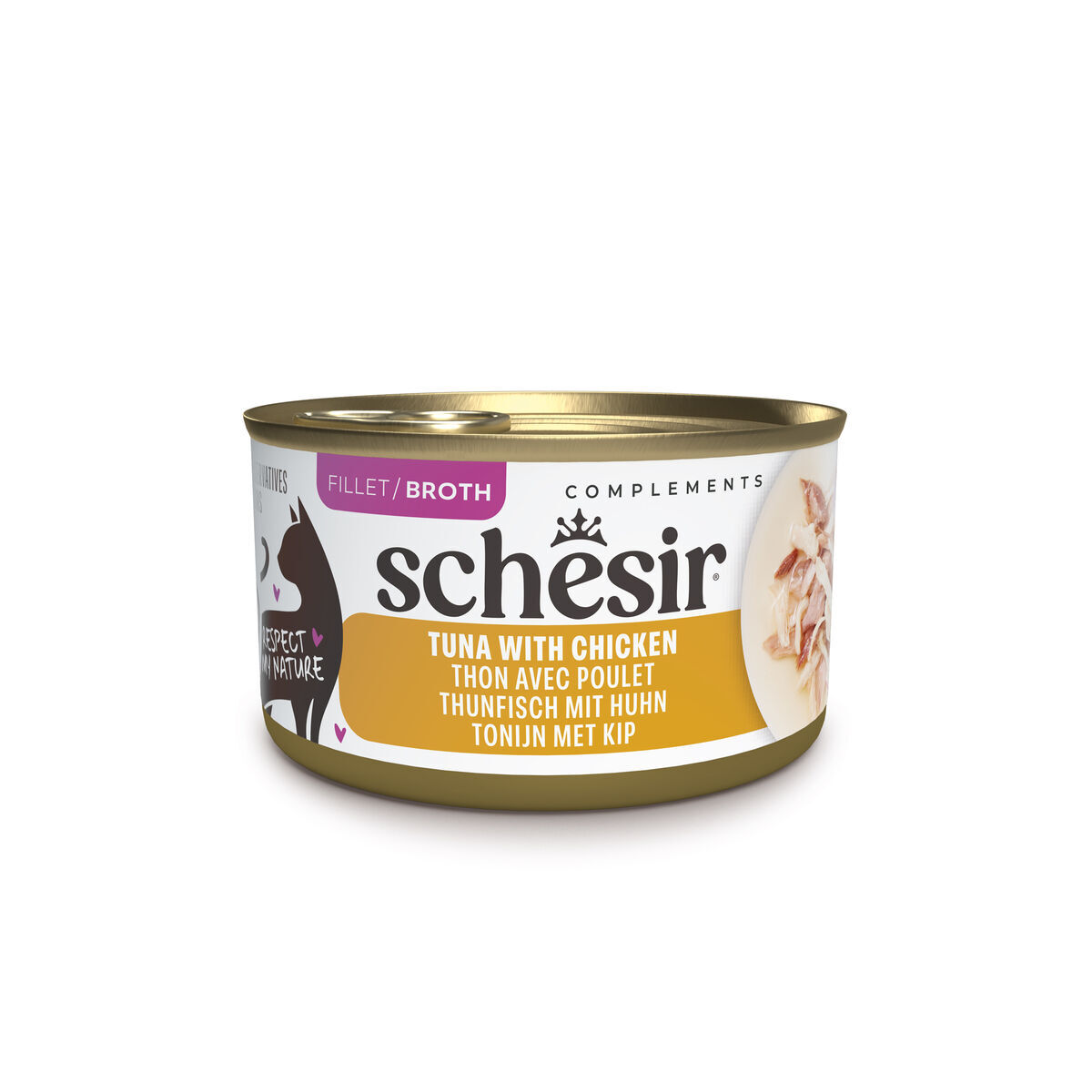 Schesir C&B Tuna & Chicken in Broth 85 g