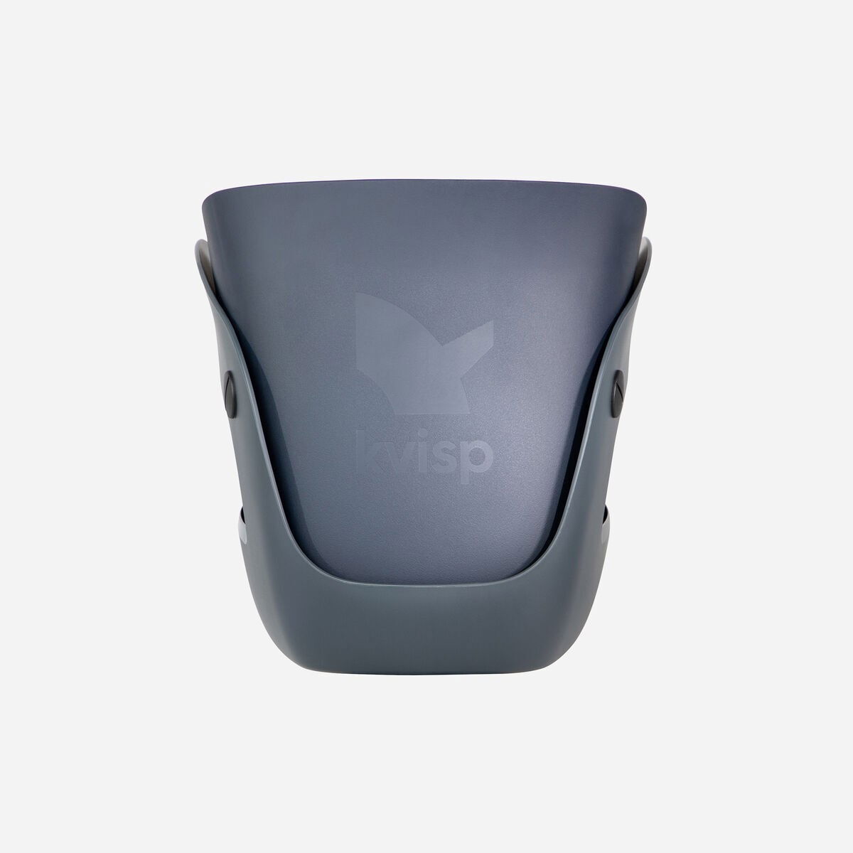 Kvisp bicycle basket with travel harness midnight grey