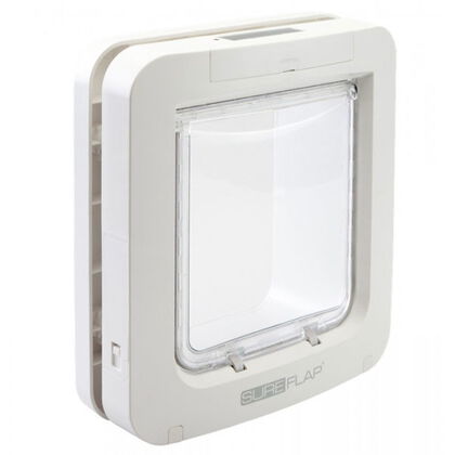 Sureflap Kattlucka med Microchip Vit