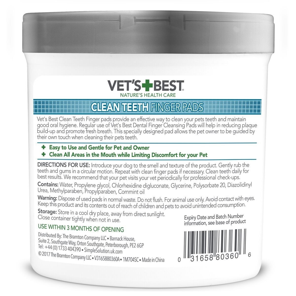 Alternativ bild 1 för Vet’s Best Clean Teeth Finger Pads 50-pack