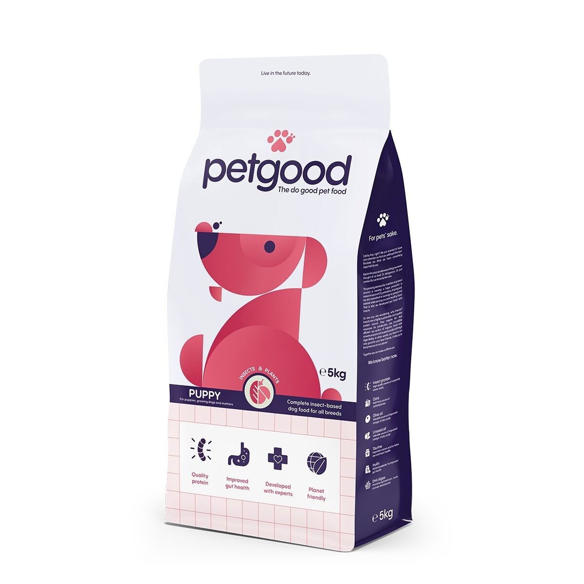 Petgood Puppy & Junior Valpfoder med Insektsprotein