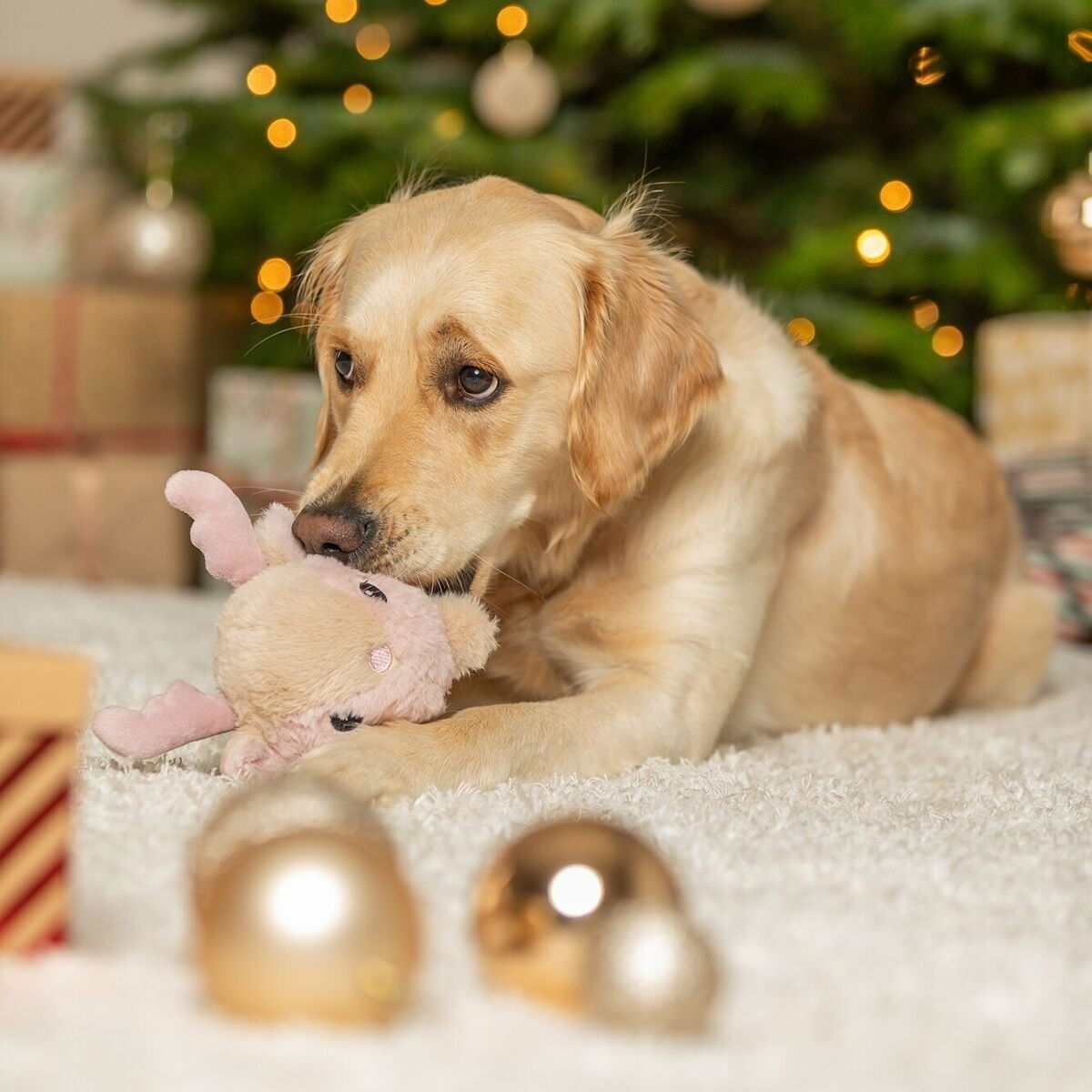 Trixie Xmas reindeer plush 18cm