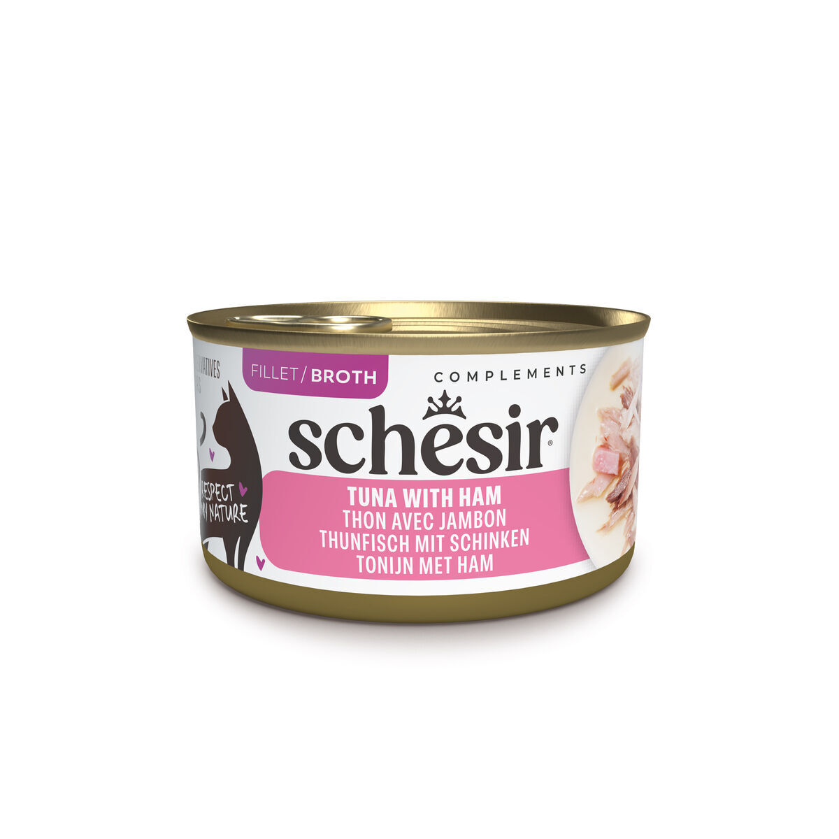 Schesir Cat Adult Tuna &amp; Ham Gravy 70 g
