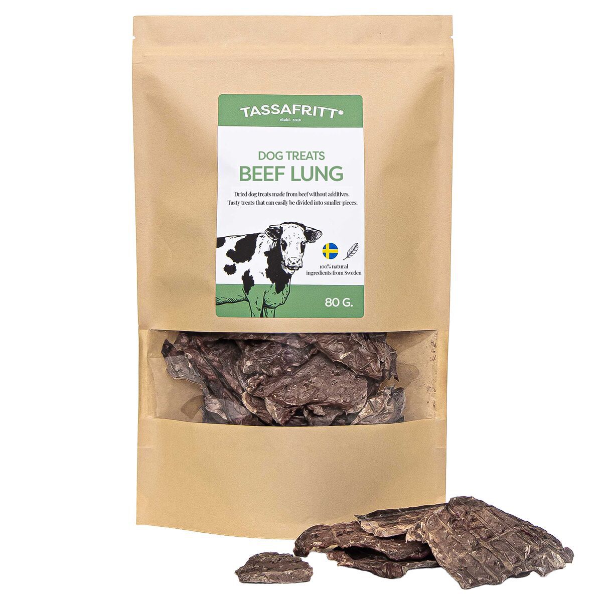 TassaFritt Oxlunga Hundgodis 80 g