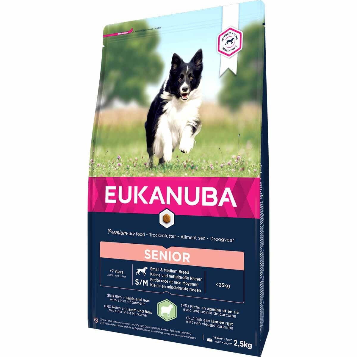 Eukanuba Dog Senior Small & Medium Breed Lamb & Rice | Hund - Seniorhund - Seniorfoder till hund | DogStyle