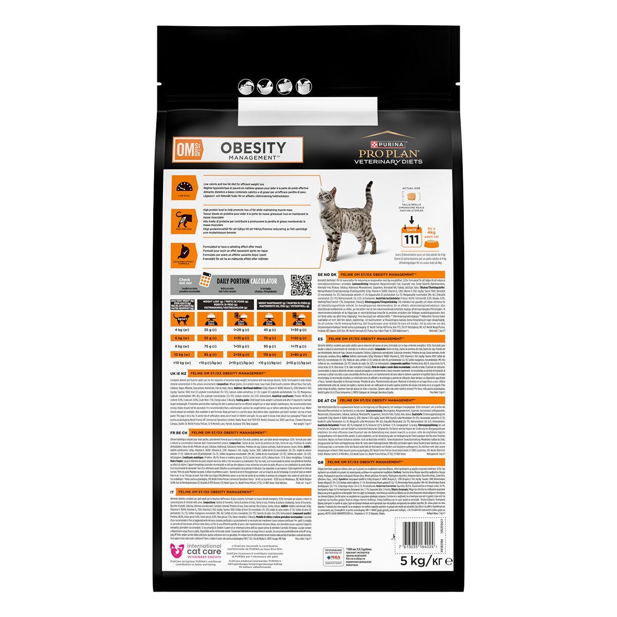 Purina Pro Plan Veterinary Diets Feline Adult OM ST/OX Obesity Management 1,5kg