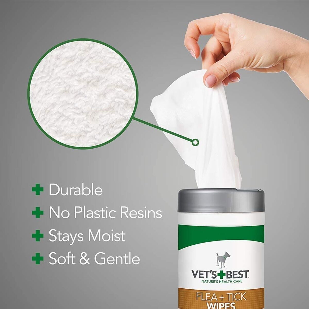 Vet's Best Natural Flea&Tick Wipes