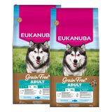 Eukanuba Dog Grain Free Adult Large & Extra Large Breed Ocean Fish  2 x 12kg