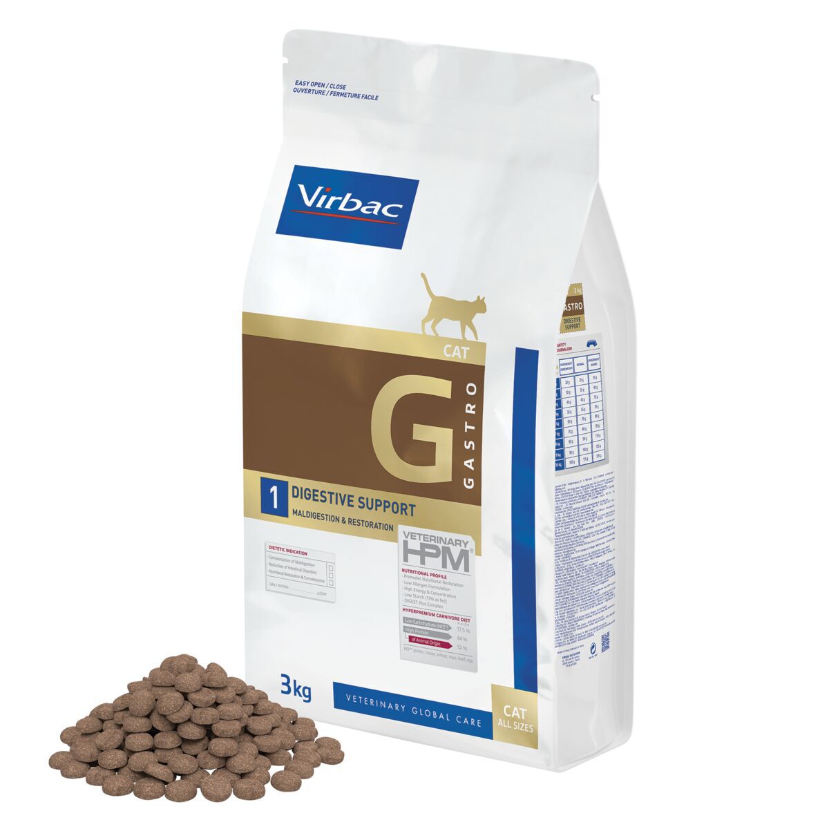 Virbac HPM Cat G1 Gastro Digestive Support Veterinärfoder till Katt