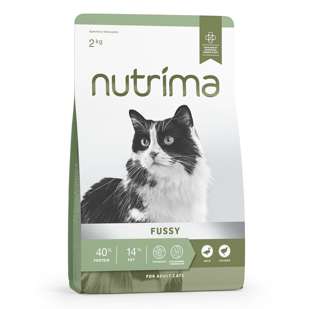 Nutrima Cat Adult Fussy Duck & Chicken Torrfoder till Katt