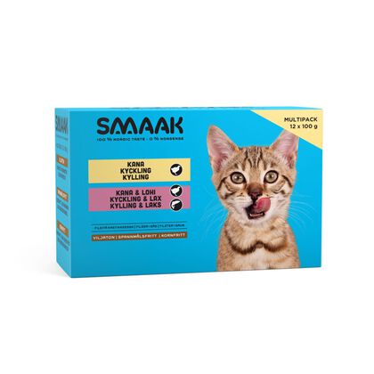 Smaak Cat Kitten Multipack Våtfoder till Kattunge 12x100 g