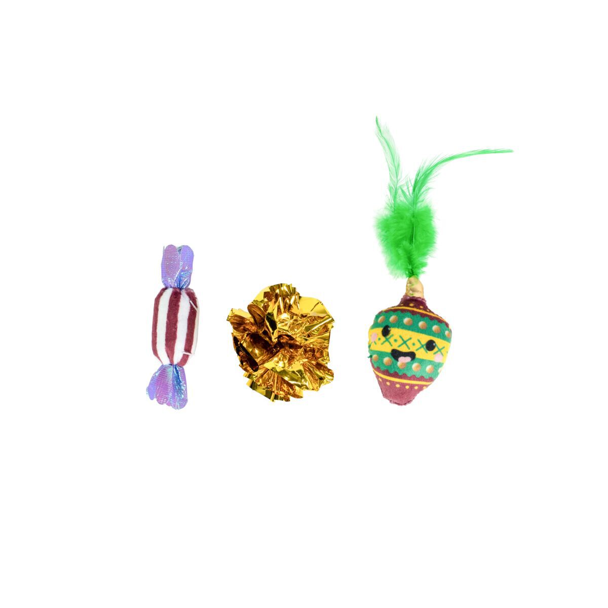Little&Bigger Seasons Classics Julleksaker till Katt Gyllene 3-pack