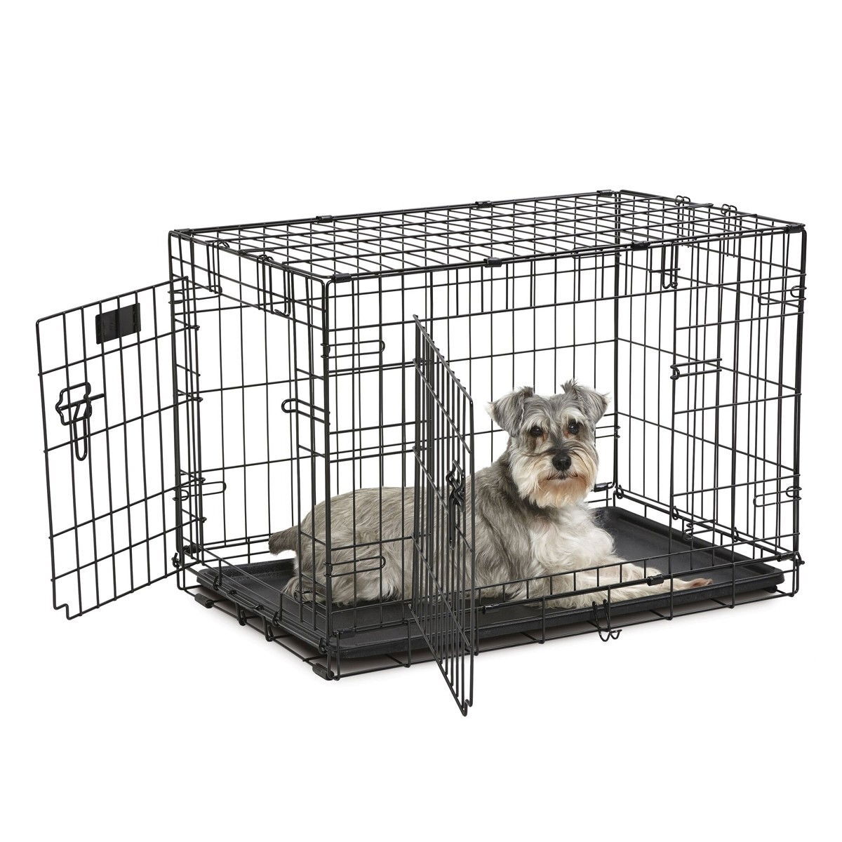 Midwest Hundbur i galler Svart