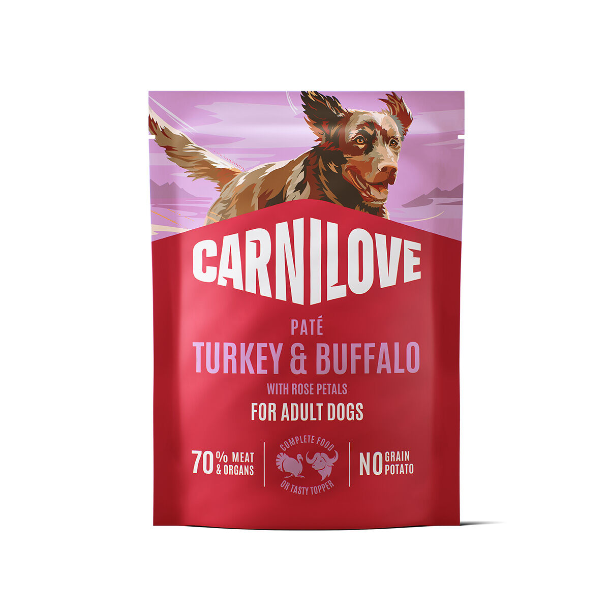 Carnilove Dog Adult Turkey & Buffalo with Rose Petals Paté Våtfoder till Hund 300 g | Hund - Hundmat - Våtfoder till hund | DogStyle