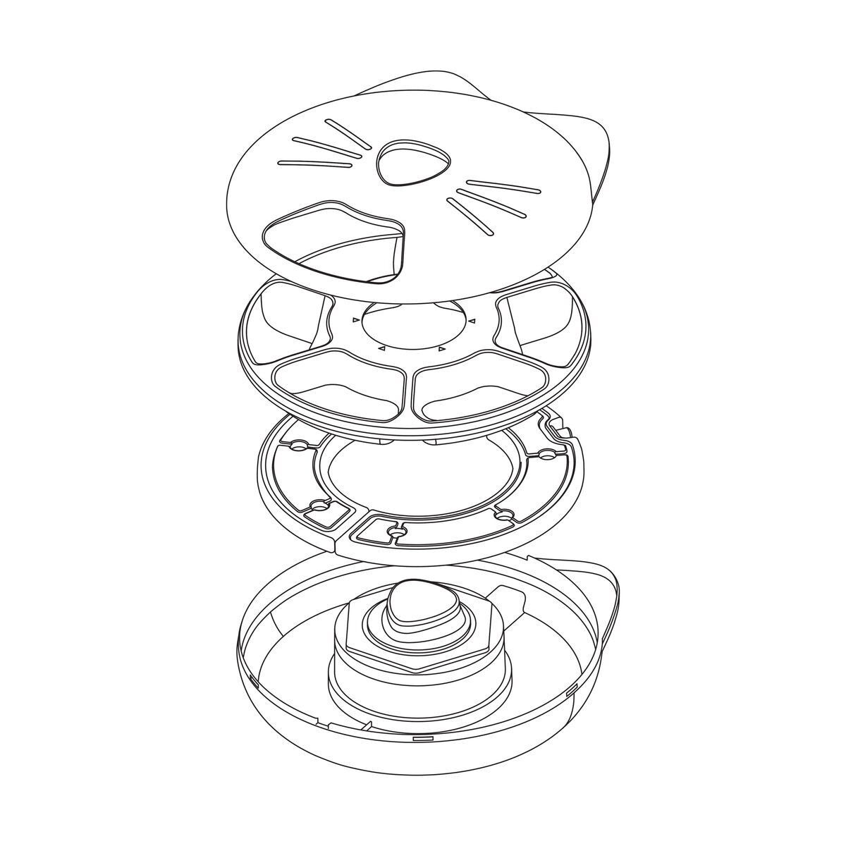 Catit PIXI Smart 6-meal feeder