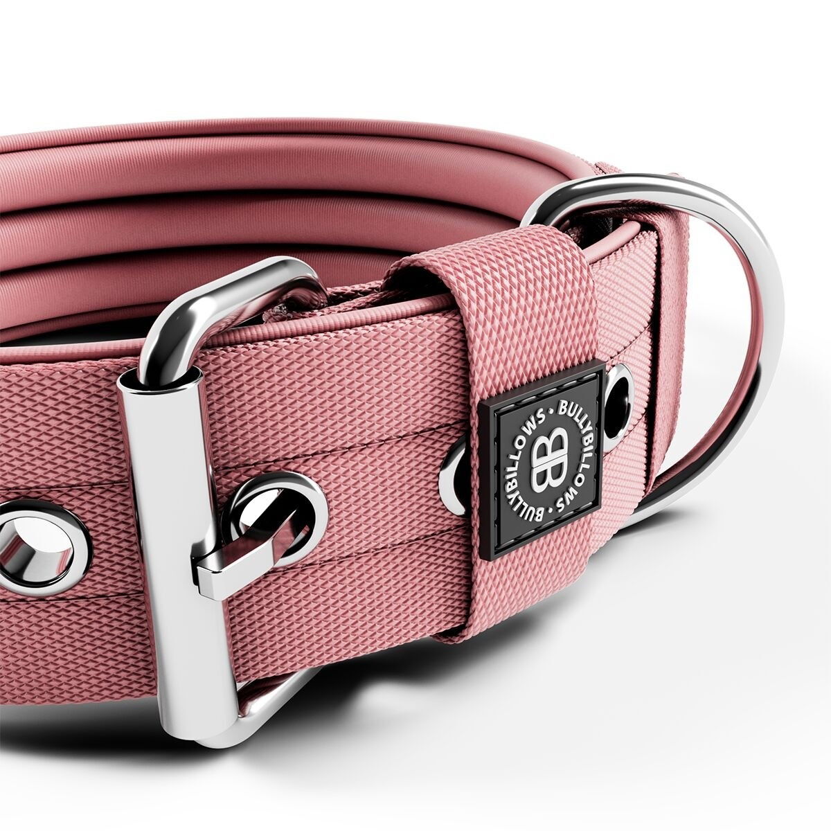 BullyBillows Pin Buckle Collar No Handle 5cm Pink