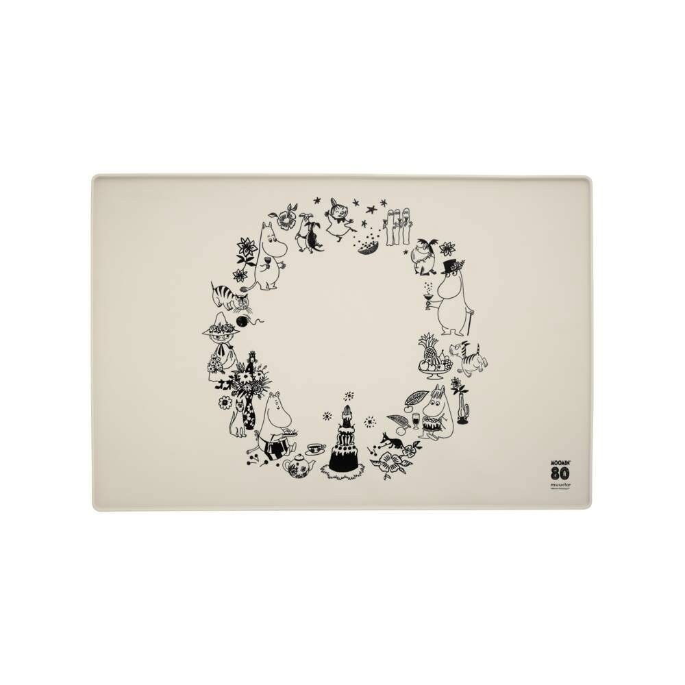 Moomin for Pets Mumin 80 år Silikonunderlägg