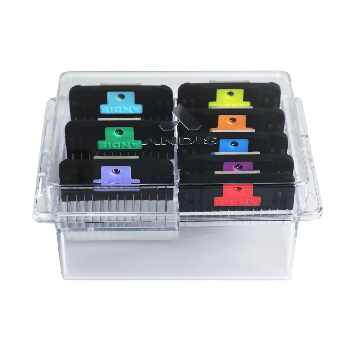 Andis Wide Guide Comb set stainless steel 8 pcs