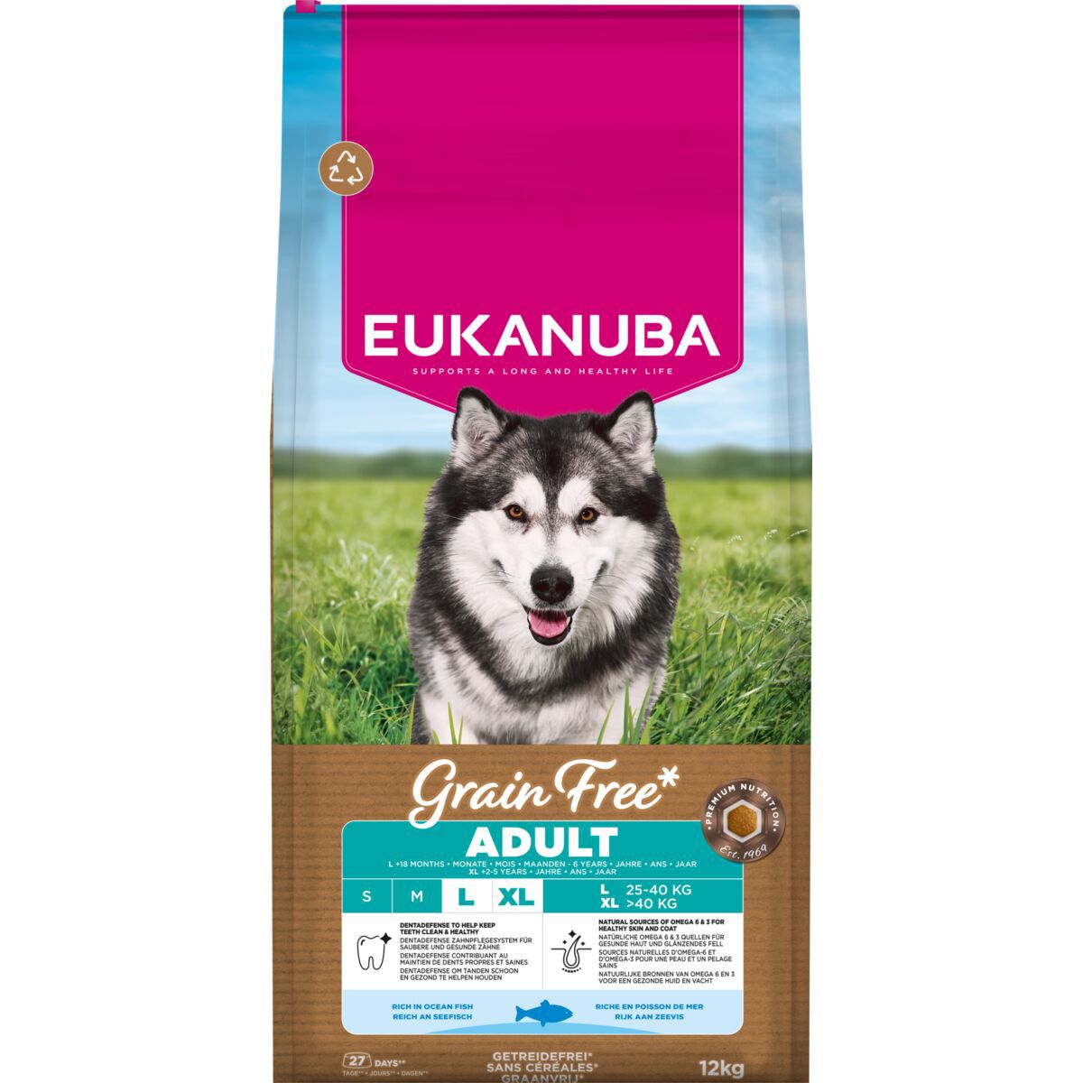 Eukanuba Dog Grain Free Adult Large & Extra Large Breed Ocean Fish