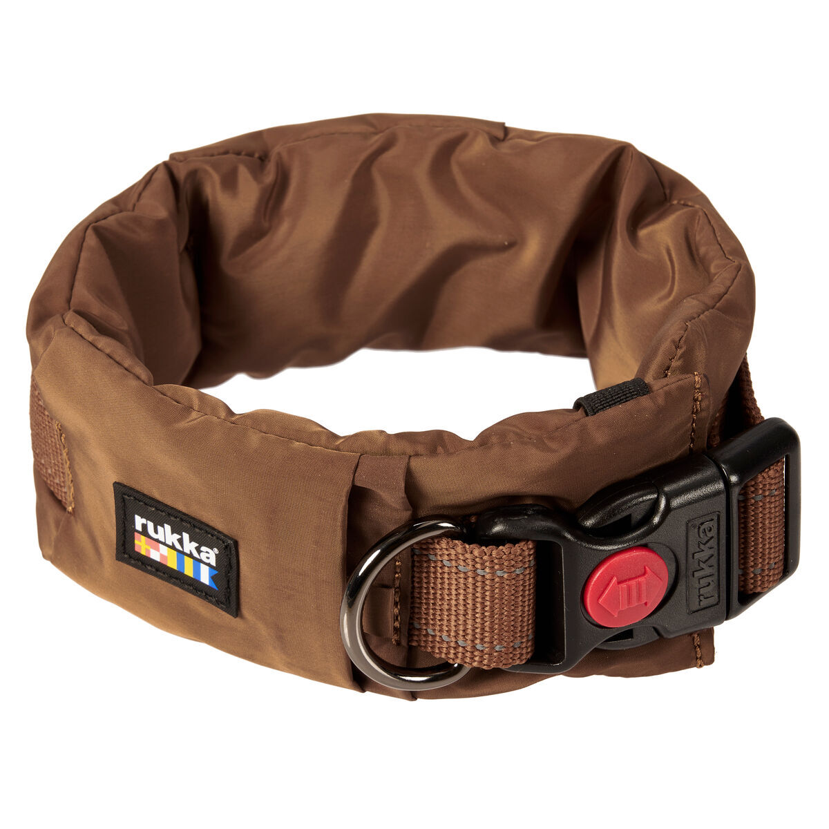 Rukka Puff Hundhalsband Brun
