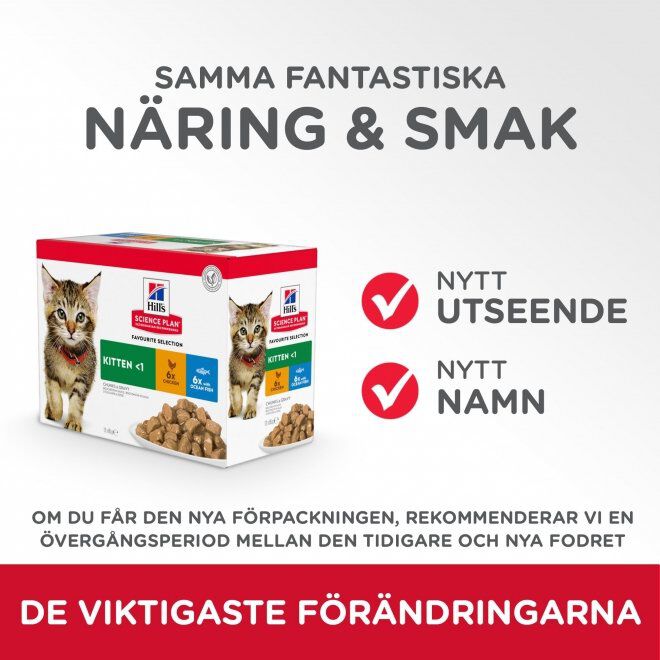 Hill's Science Plan Kitten Chicken & Ocean Fish 12x85 g