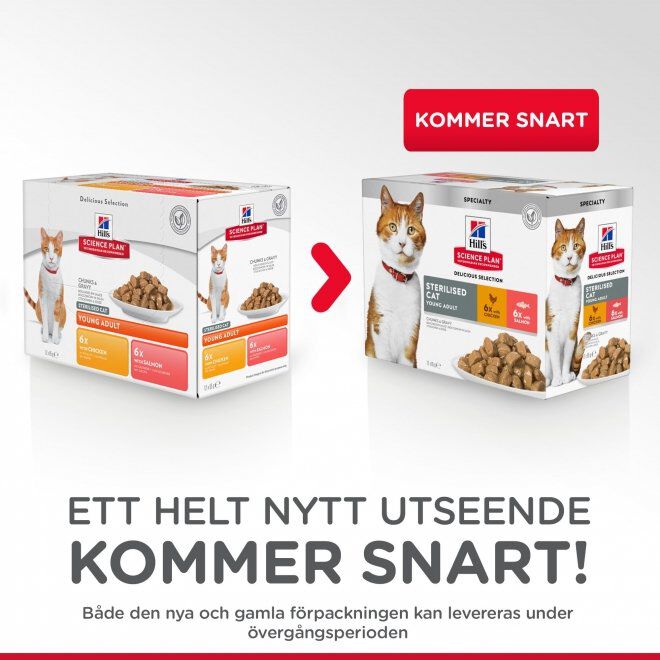 Hill's Science Plan Cat Sterilised Fish&Chick. 12x85 g