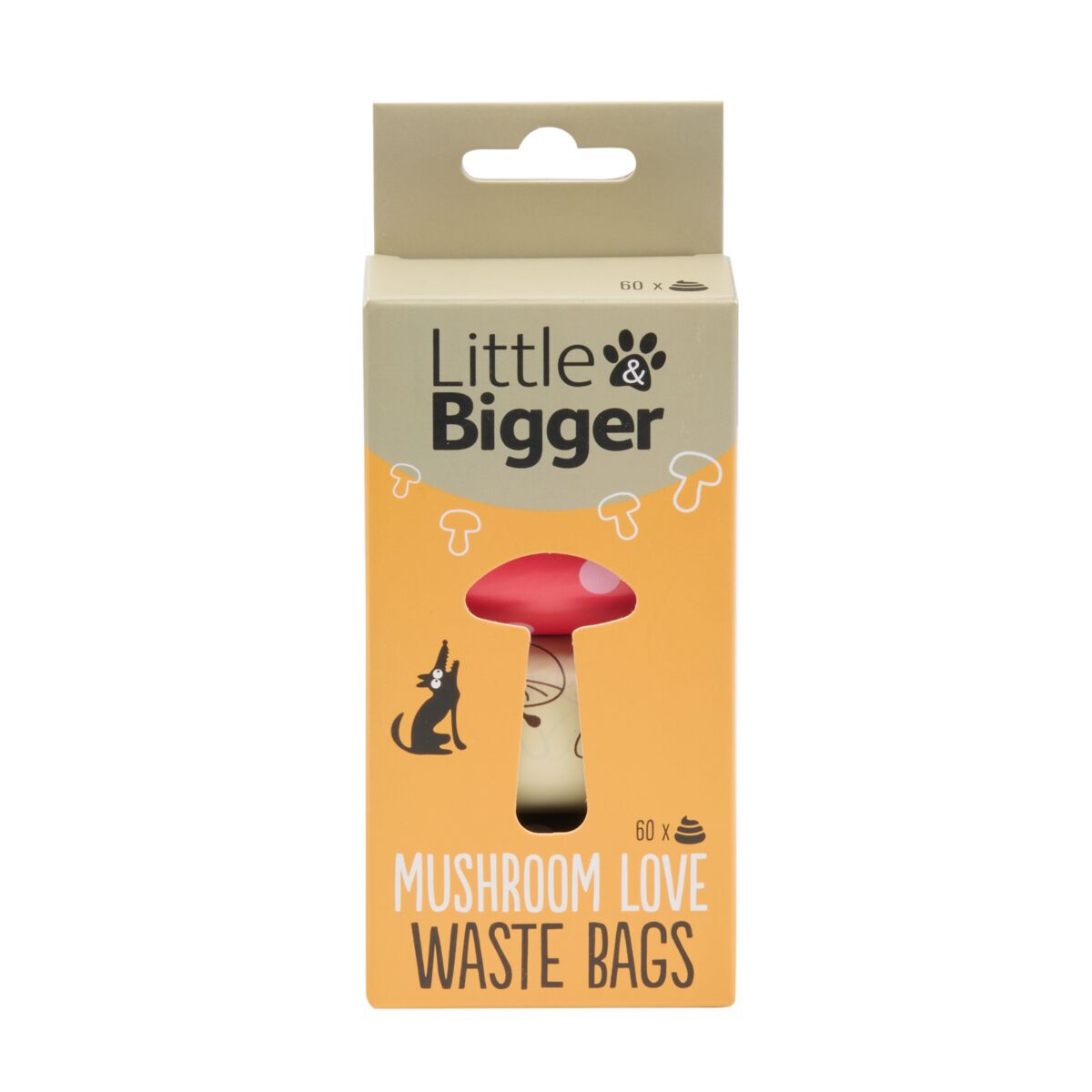 Little&Bigger Mushroom Love Bajspåsar 4 x 15 st
