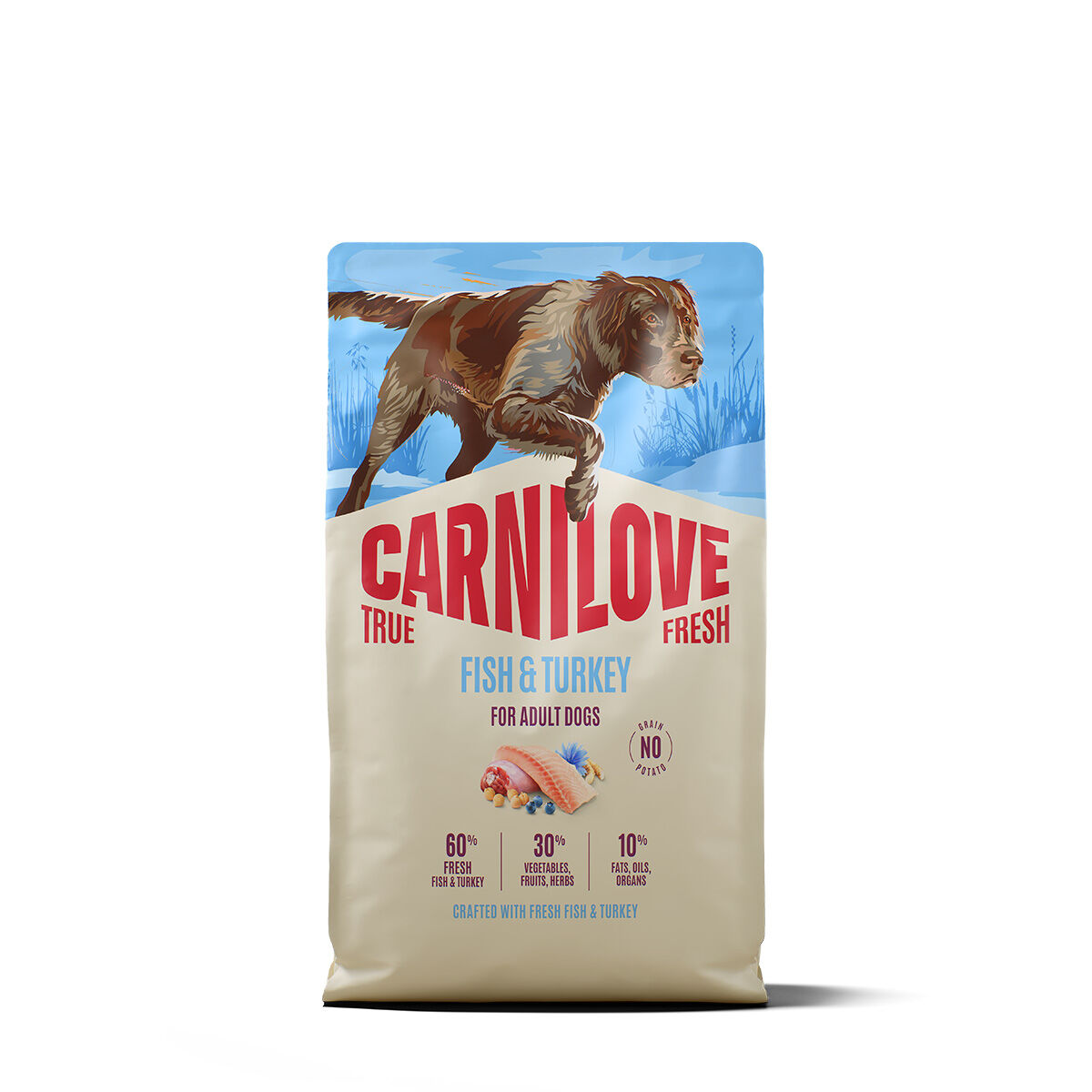 Carnilove True Fresh Dog Adult Fish & Turkey Torrfoder till Hund