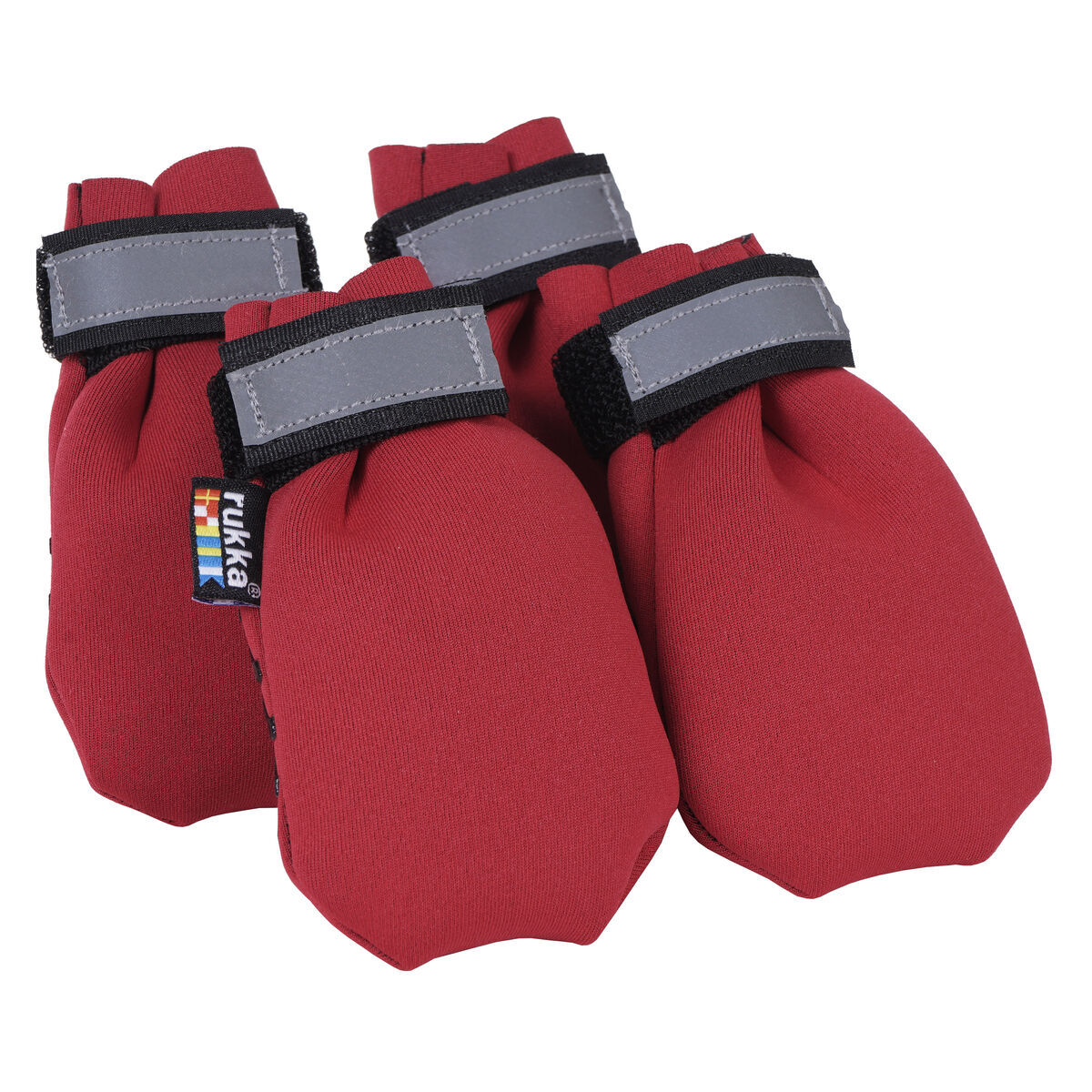 Rukka Neoprene Hundskor Röd 4-pack