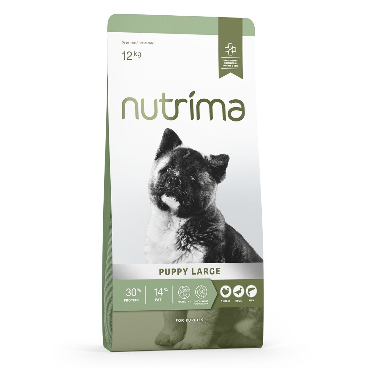 Nutrima Puppy Large Turkey, Duck & Fish Torrfoder till Valp