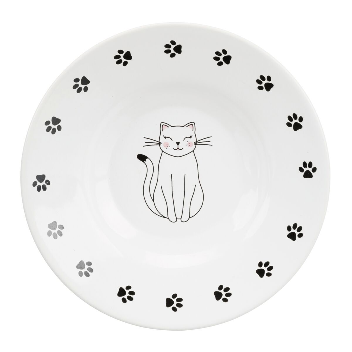 Trixie keramiktallrik för kortnosade katter - 200 ml, Ø 15 cm