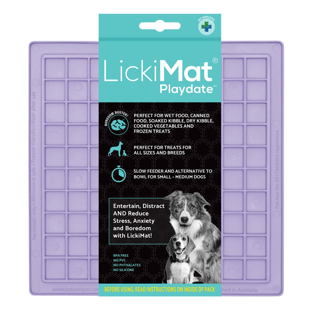 LickiMat Playdate Classic Slickmatta Lila