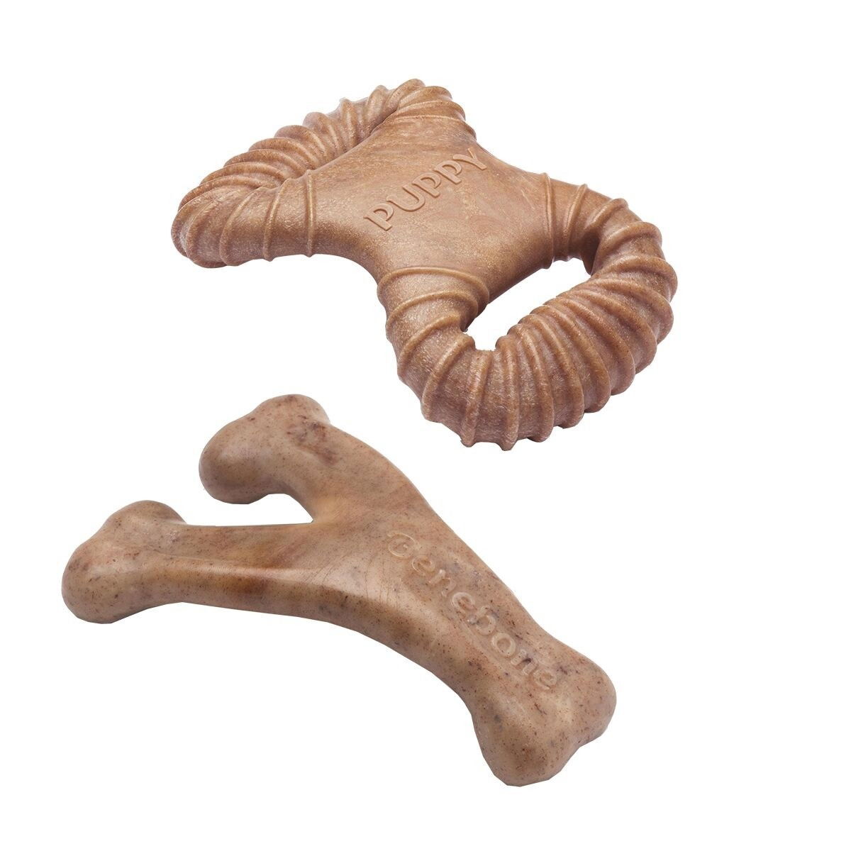 BB Puppy 2-Pack Dental Chew/Wishbone Bacon Tiny 