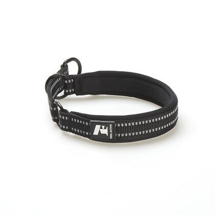 Svart vadderat halvstryphalsband Feel Active Padded Limited Slip