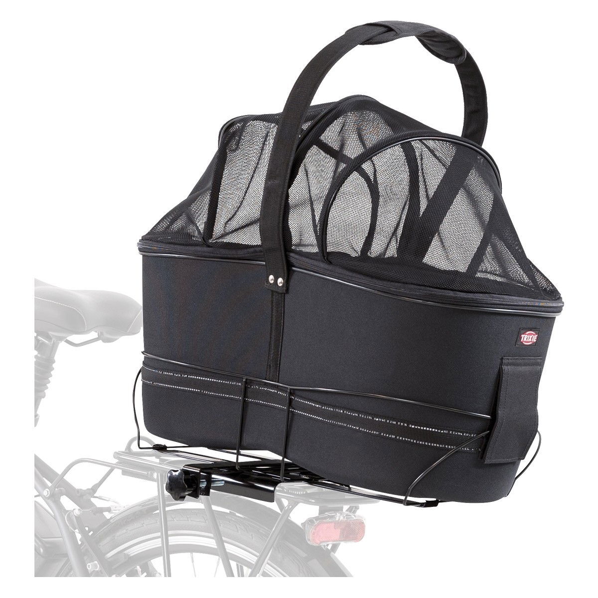 Trixie Bicycle basket for bike rack long 29 × 49 × 60 cm