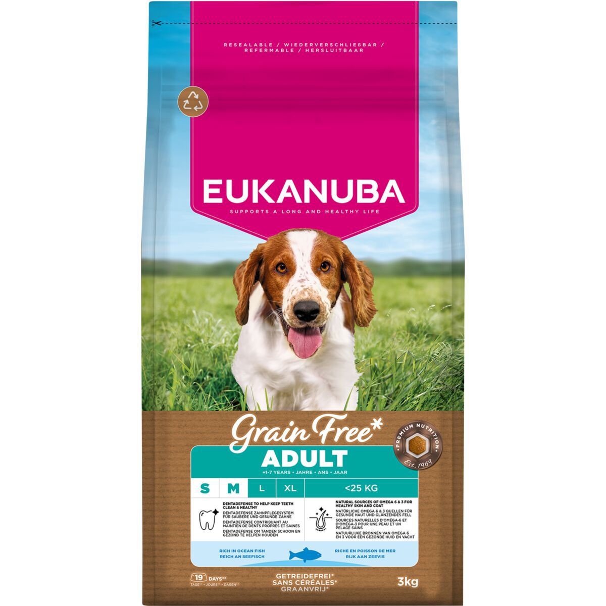Eukanuba Dog Grain Free Adult Small & Medium Breed Ocean Fish