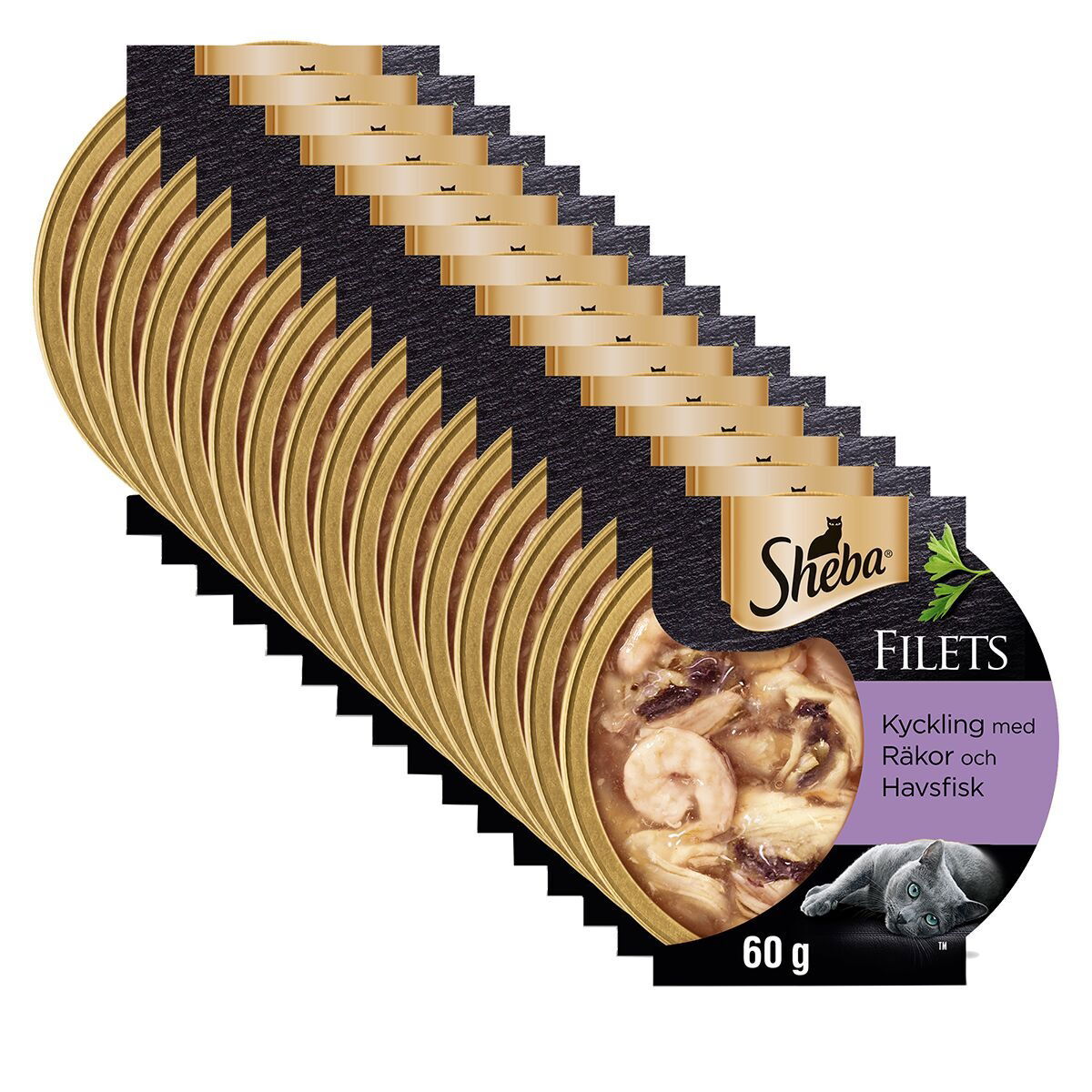 Sheba chicken, shrimp & fish gravy 60g