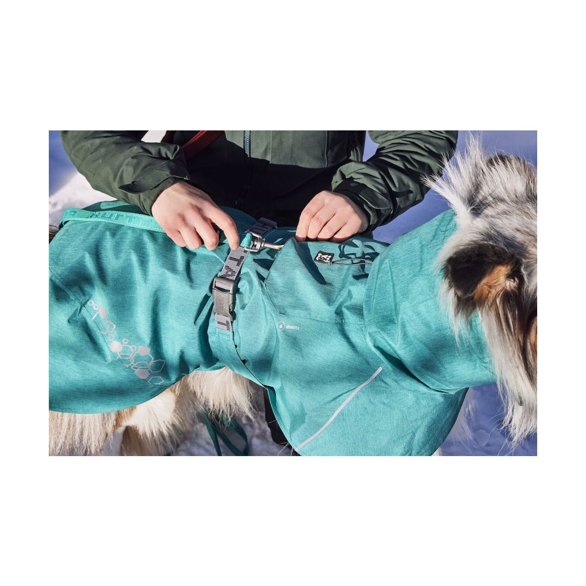 Hurtta Monsoon Coat II ECO peacock