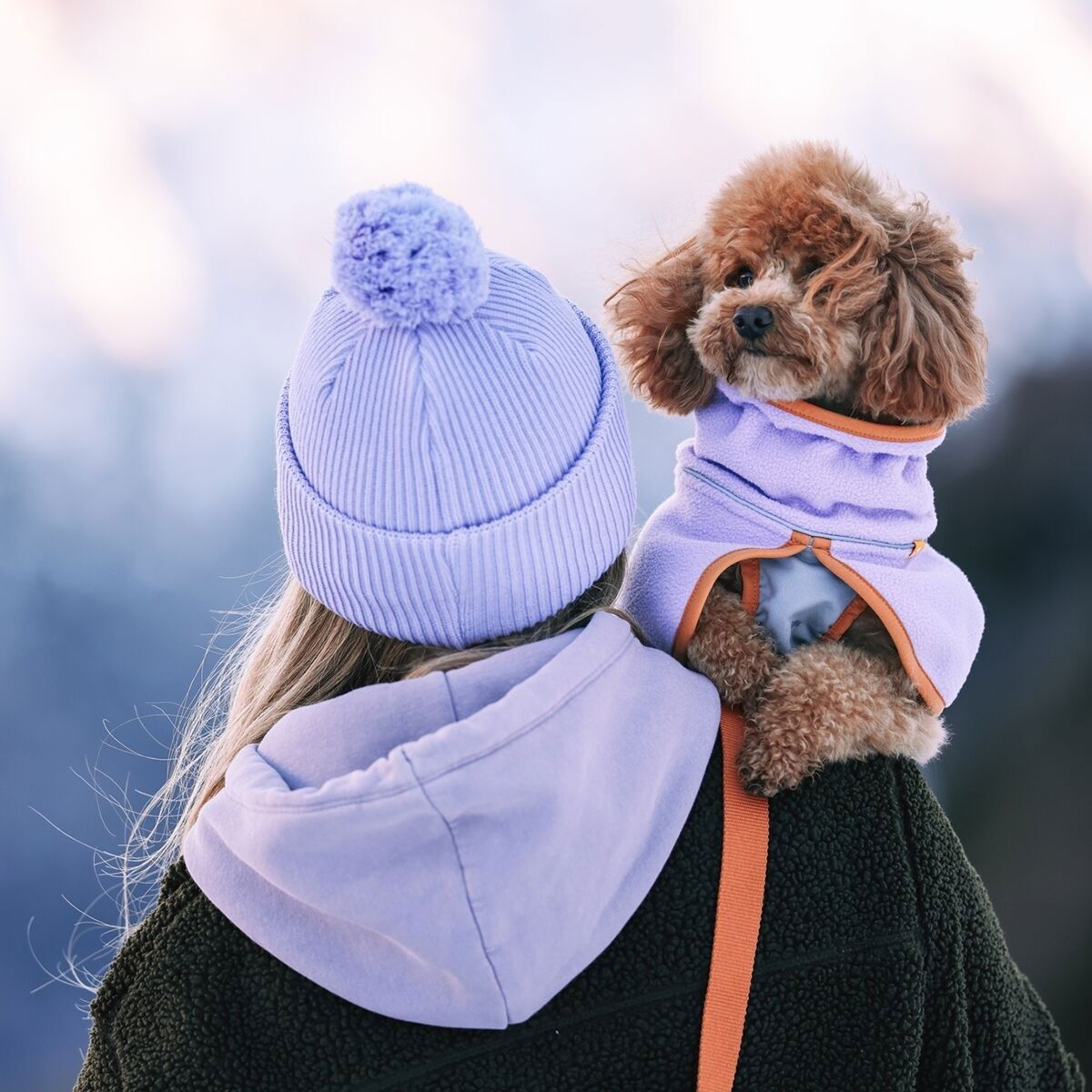 Woolly Wolf Alpha 360 Fleece pullover, Lavender Mix