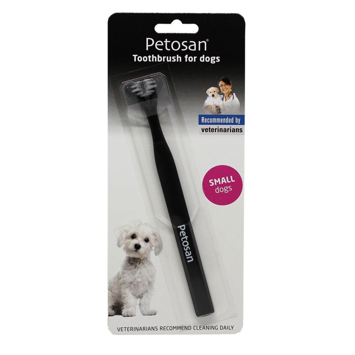 Petosan dubbeltandborste, liten