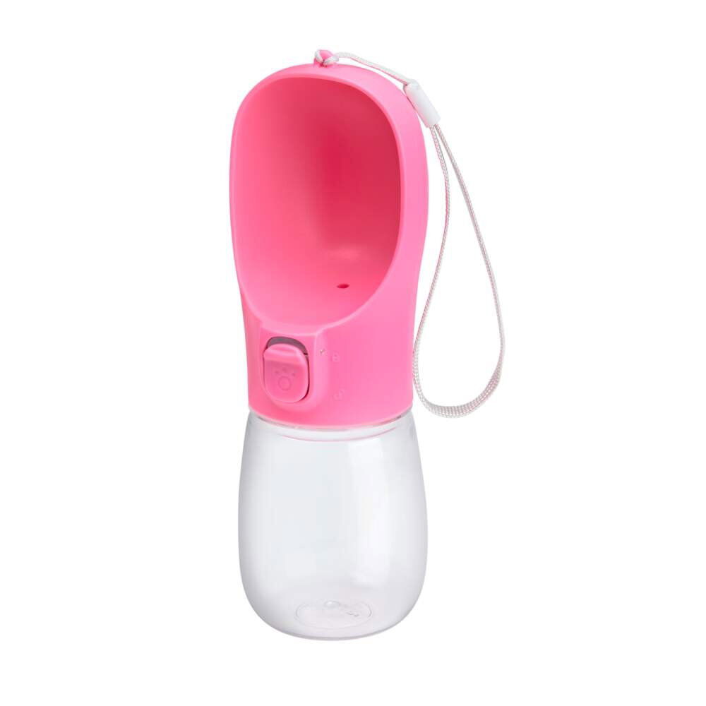 Little&Bigger Voyage bottle with scoop raspberry pink 300 ml