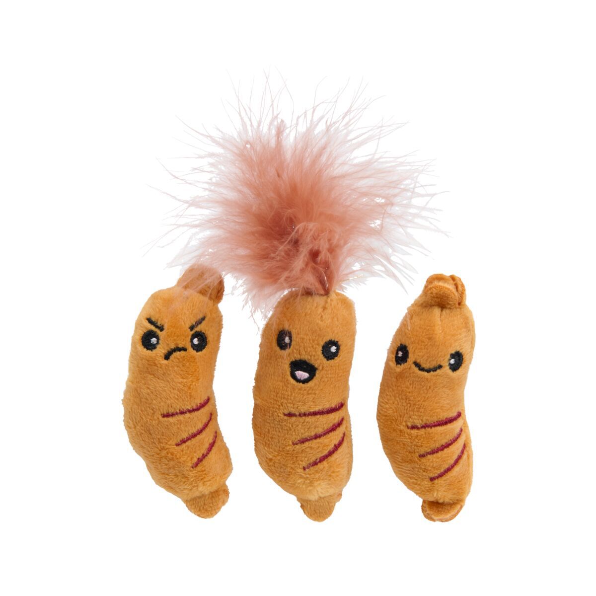 Little&Bigger Breakfast Club Mini Korvar Mjuka Kattleksaker 3-pack