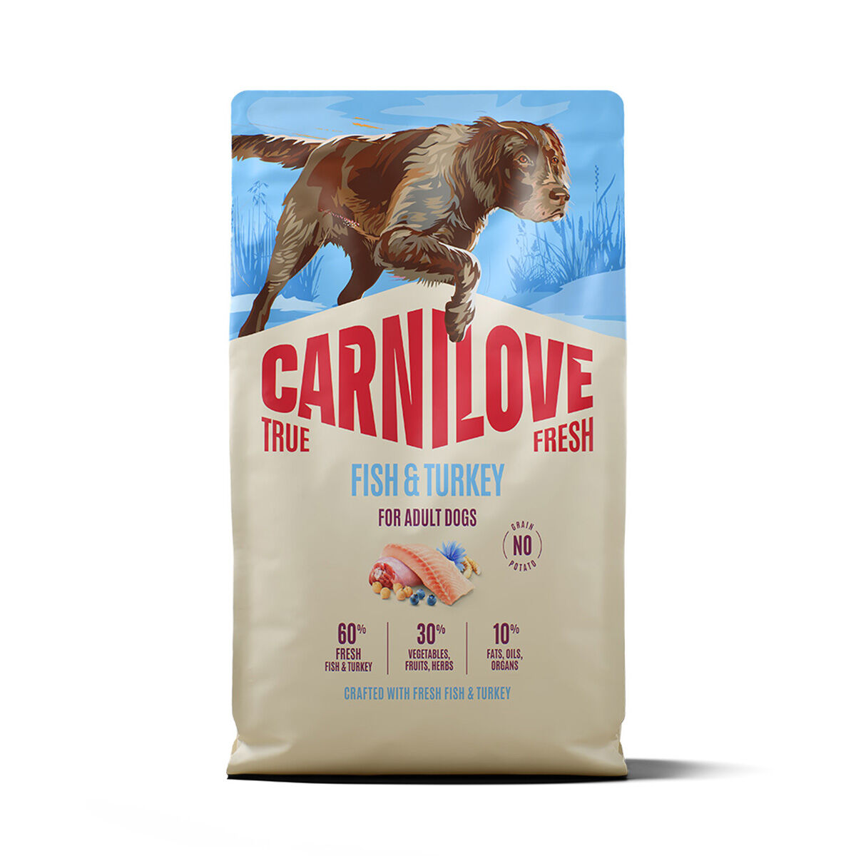 Carnilove True Fresh Dog Adult Fish & Turkey Torrfoder till Hund