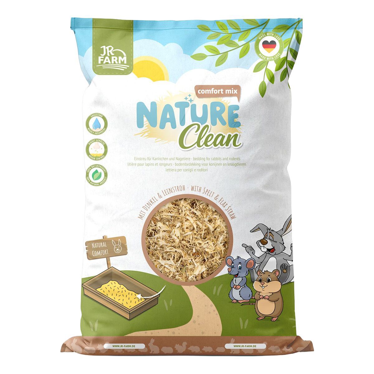 JR Farm Nature Clean Comfort Mix Burspån 20 L