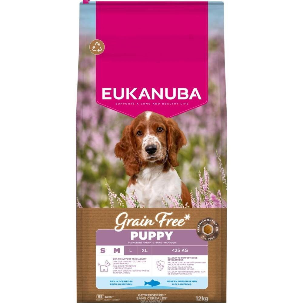 Eukanuba Grain Free Puppy Small & Medium Breed Ocean Fish 3 kg