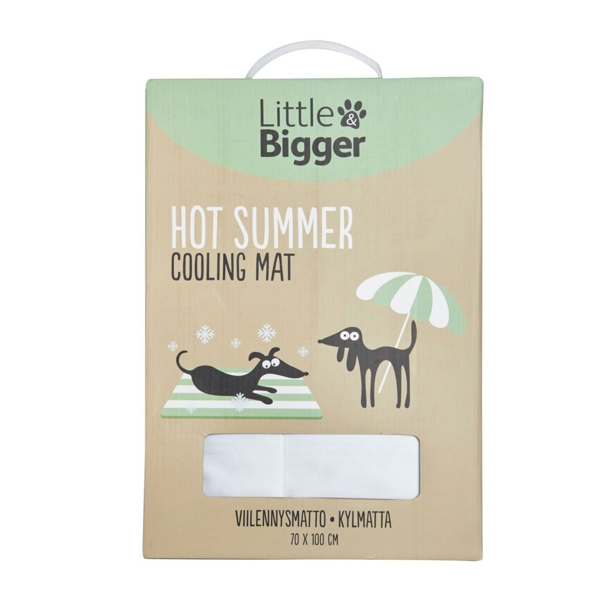 Little&Bigger HotSummer cooling mat stripes green