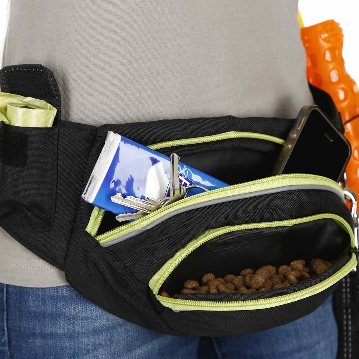 Träningsbälte Active svart/grönt